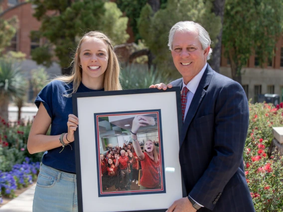 Dr. Robert C. Robbins and Eryn Caffrey