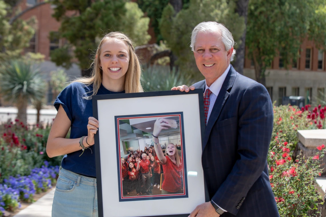 Dr. Robert C. Robbins and Eryn Caffrey