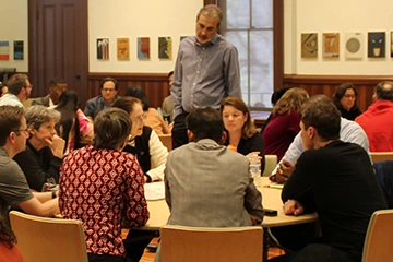group of staff in a meeting room