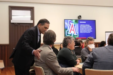 President Garimella with colleagues