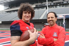 Ricardo Valerdi has advised many UA student-athletes, including former football player Jason Sweet. Valerdi and Sweet worked together on an app that educates football players about concussion.  